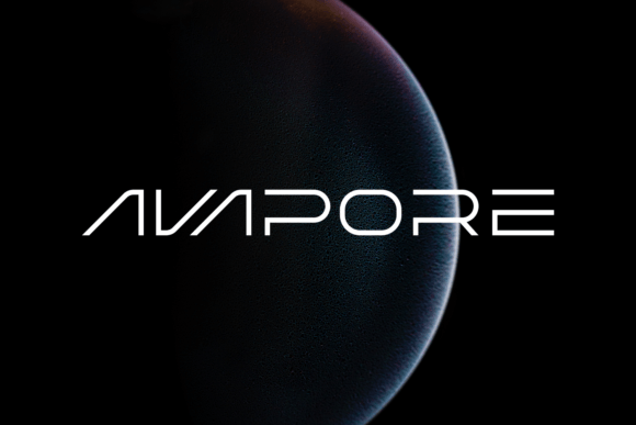 Avapore: A Futuristic Display Font for Modern Design