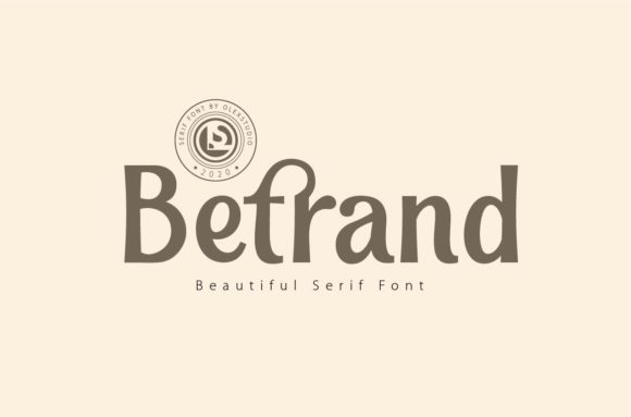 Betrand: The Elegant Display Font for Every Creative