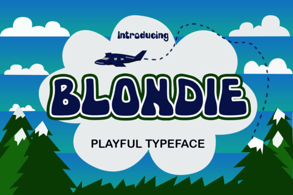 Blondie: A Playful Display Font for Creative Projects