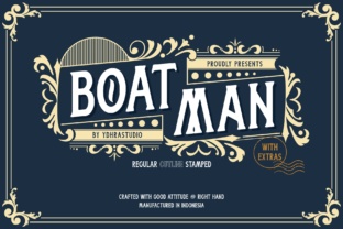 Boatman: A Vintage Display Font for Timeless Designs