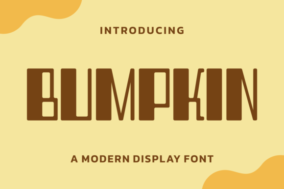 BUMPKIN: Bold & Authentic Display Font