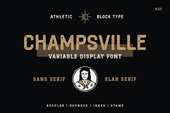 Champsville: A Brush Pen Display Font with Authentic Charm