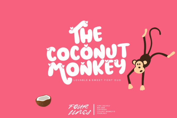 Coconut Monkey: A Sweet Display Font for Creative Projects