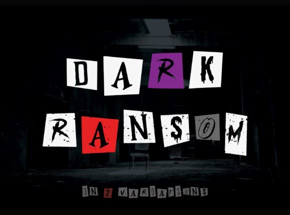 Dark Ransom: A Spooky Halloween Display Typeface