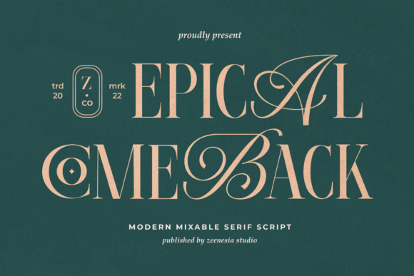 Discover Epical Comeback: A Font That Blends Classic and Modern
