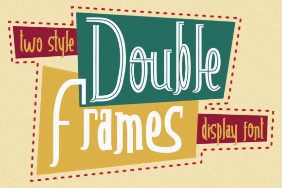 Double Frames: A Fun Display Font for Creative Projects