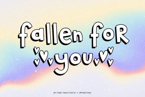 Fallen for You: A Charming Display Font for Creative Projects