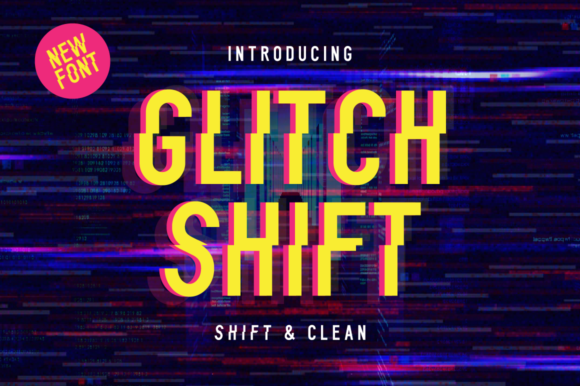 Glitch Shift: The Dynamic Display Typeface