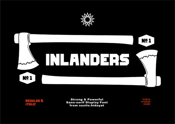 Inlanders: A Bold Display Font for Modern Designers