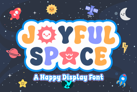 Joyful Space: A Playful Display Font for Happy Designs