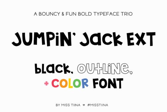Jumpin' Jack Extended: The Fun Display Typeface