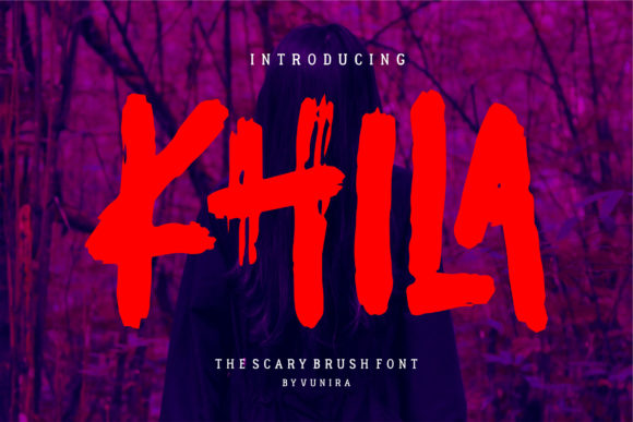 Khila: A Spooky Horror Font for Unique Designs