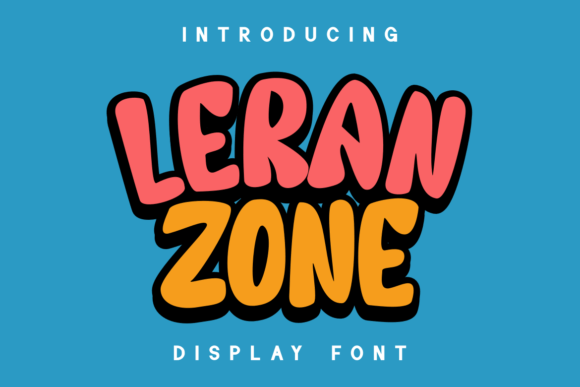 Leran Zone: A Joyful Cartoon Display Font for Creative Projects