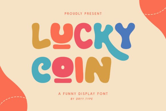 Lucky Coin: A Groovy Vintage Display Font for Retro Designs