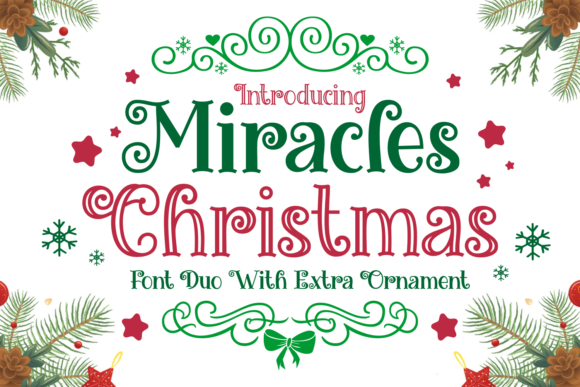 Miracles Christmas: The Perfect Display Font for Holiday Designs