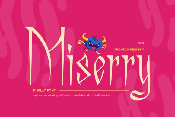 Miserry: A Bold Display Font for Modern Design
