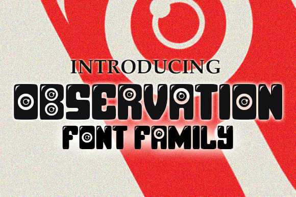 Observation: A Cheerful Display Font for Creative Projects