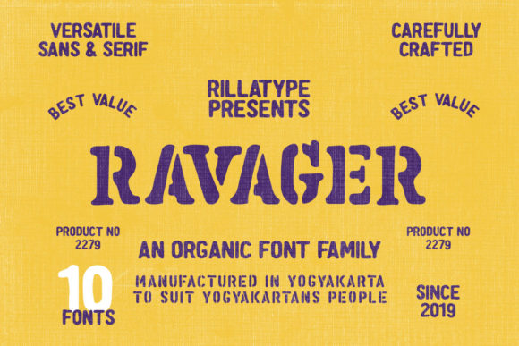 Ravager: A Bold Display Font for Impactful Design