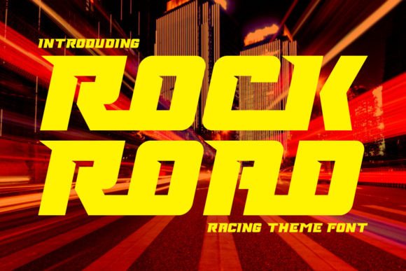 Rock Road: A Bold Display Font for Impactful Designs