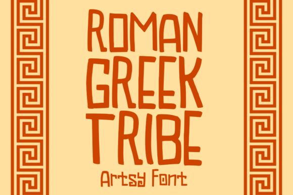 Roman Greek Tribe: An Artsy Display Font for Timeless Designs