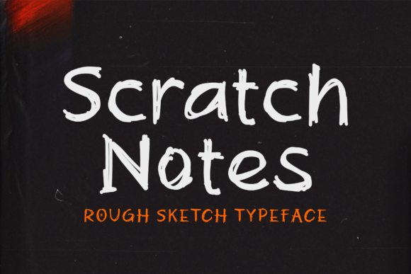 Scratch Note: A Display Font with Authentic Handwritten Charm