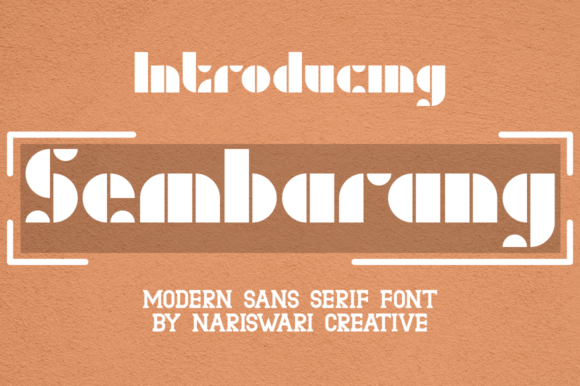 Sembarang: A Bold Display Font for Abstract Creativity