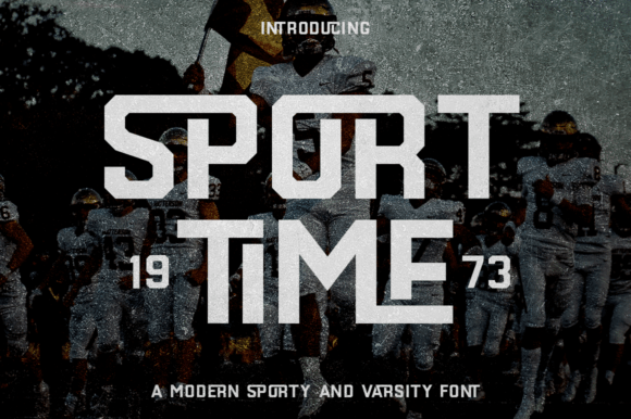 Sport Time: A Dynamic Display Font for Bold Designs