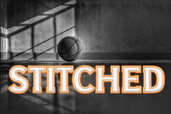 Stitched: A Bold Display Font for Sporty Designs