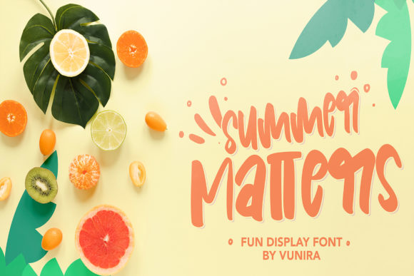Summer Matters: A Sweet & Versatile Display Font