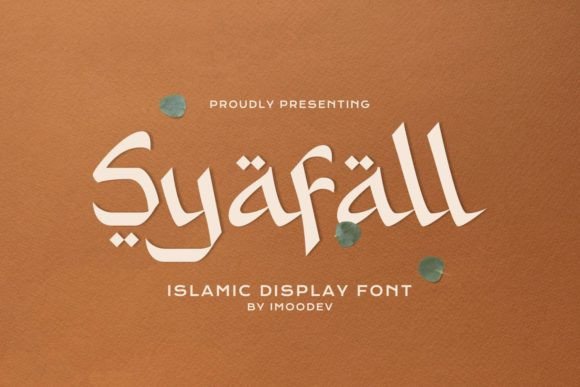 Syafall: Stylish Arabic-Inspired Display Font