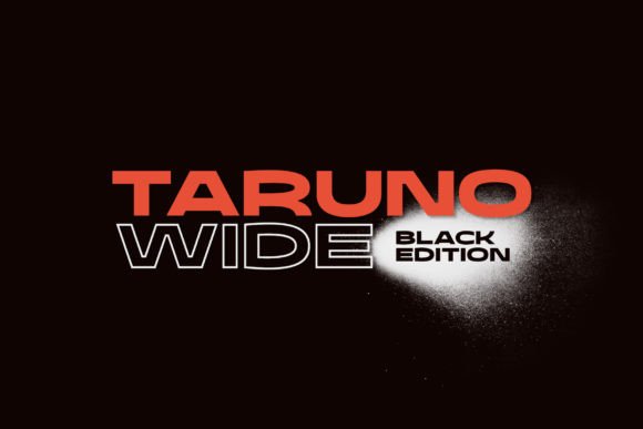 Taruno Wide Black: Bold, Modern Display Font