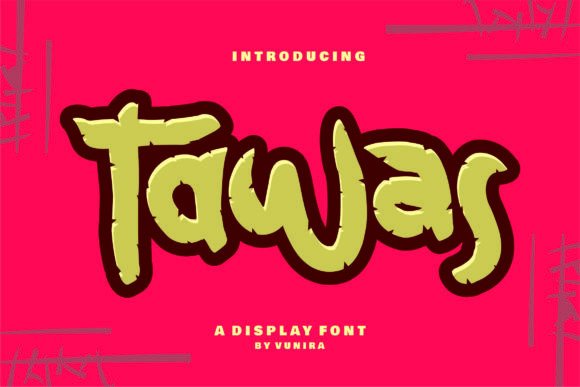 Tawas: A Bold and Playful Display Font for Modern Design