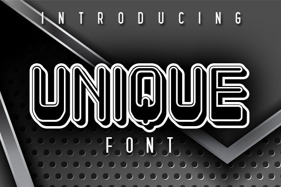 Unique: A 3D Display Font for Standout Creative Projects