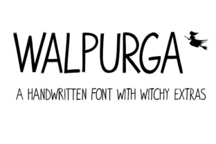 Walpurga: A Witchy Display Font for Spooky Designs